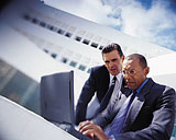 Business men with laptop